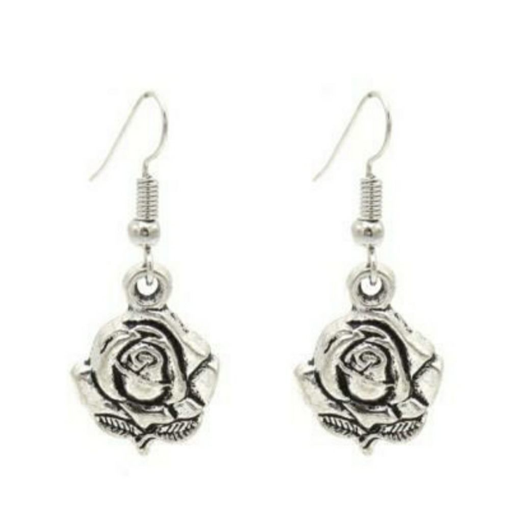 Bohemian Rose Dangle Earrings New